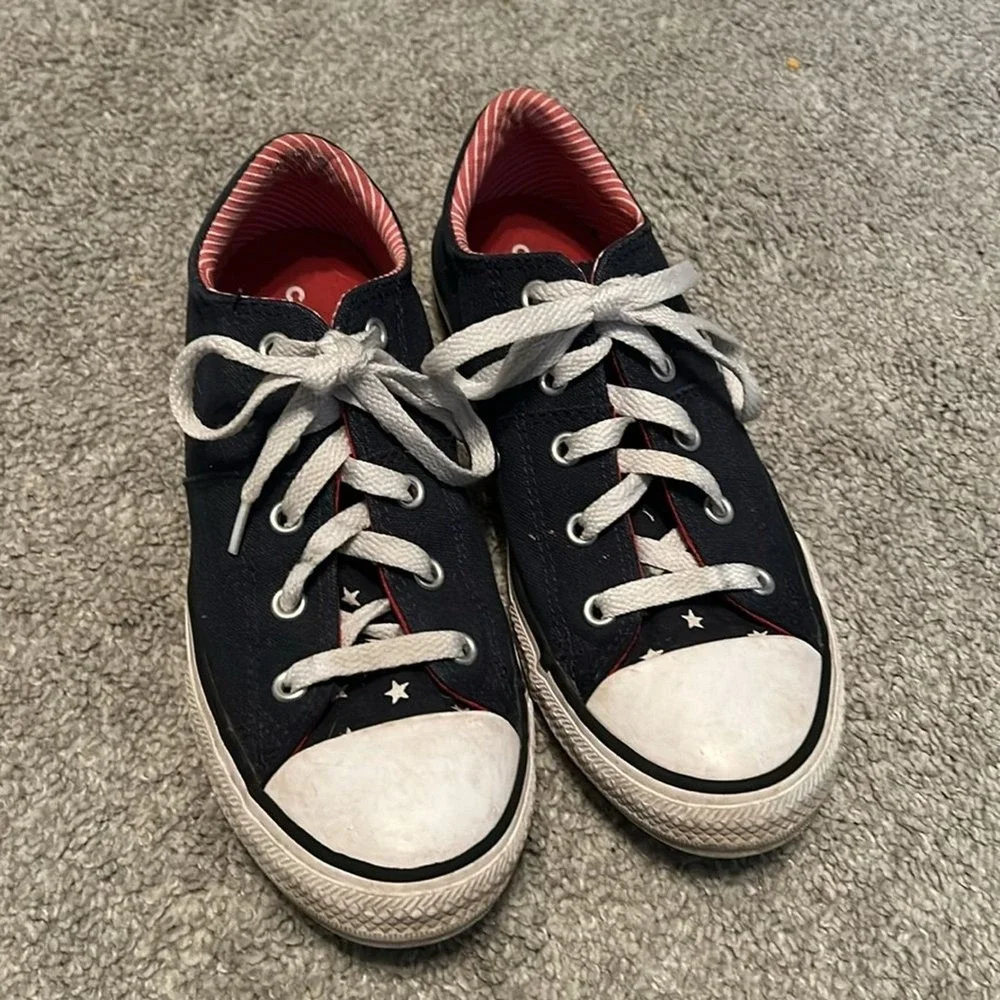 Converse Navy/Red Chuck Taylor Shoes American red white blue stars / stripes‎ Y3